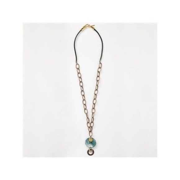 Cultured Necklace Emerald Cocoon Color by Amber - Picture 2 of 2